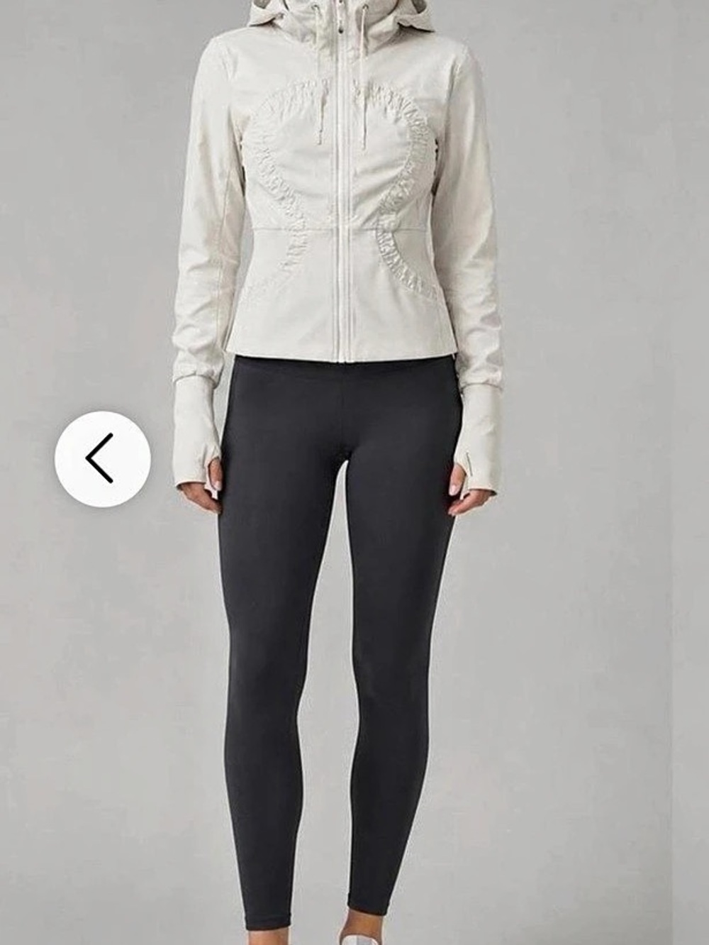 lululemon Hooded Define Jacket *Nulu White Athletic Jacket